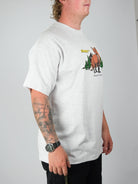 Snack - ’crazy like a fox’ tee shirt - heather grey marl