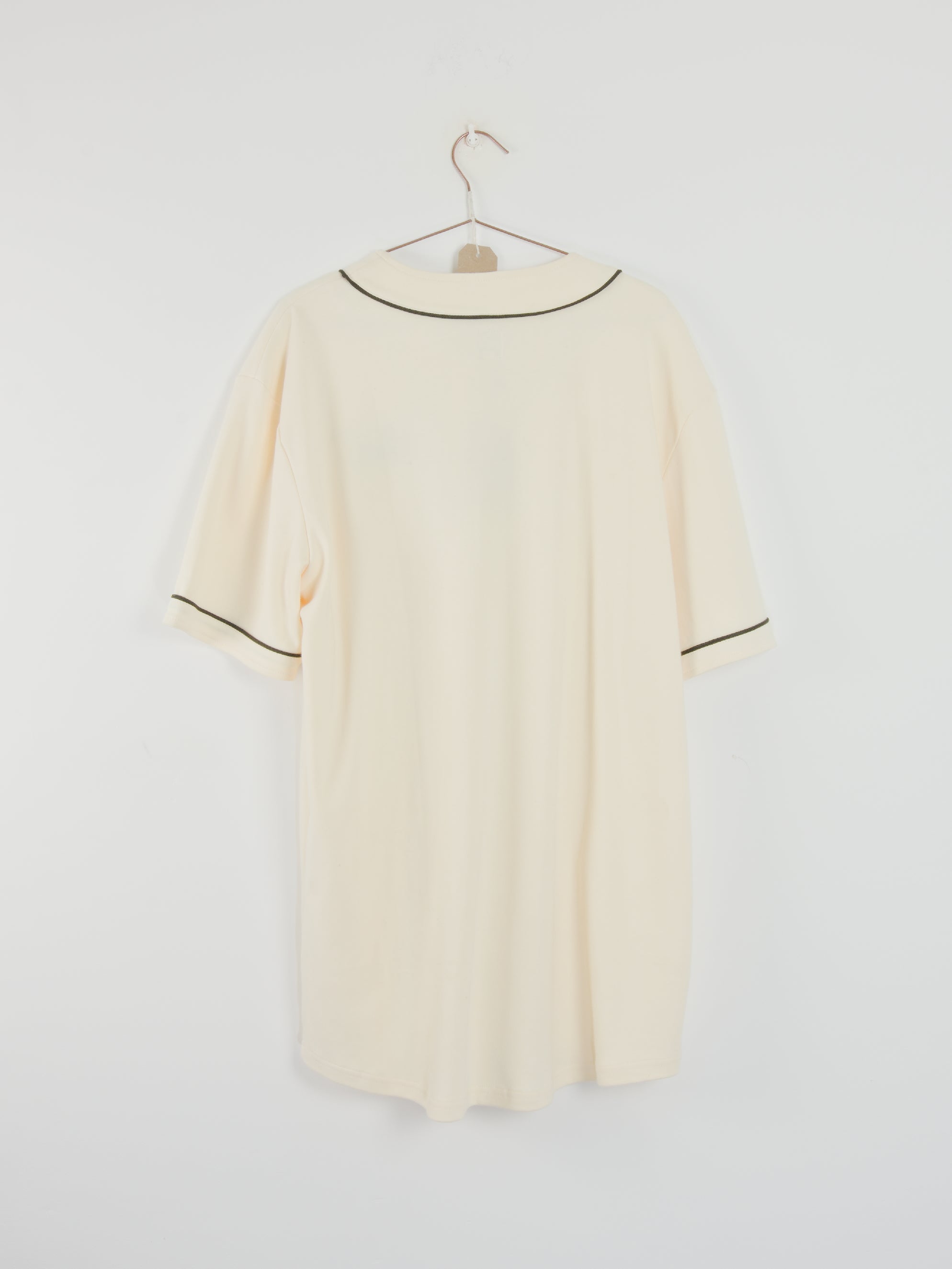 Snack - fine garments baseball jersey - cream & black - xl last