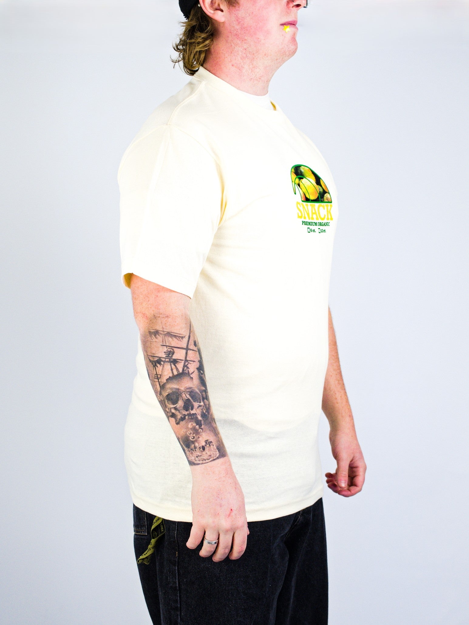 Snack - mango t shirt - cream