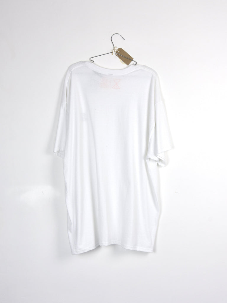 Xxl snack skateboards - blackbird tee shirt - heavweight cotton - white - 2xl last one t grind supply company uk