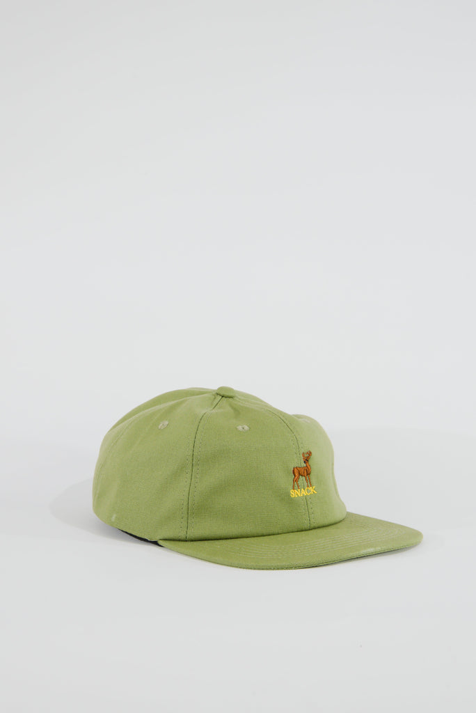 Snack Skateboards - Buck - Strap Back - Olive Green Hats Fast Shipping