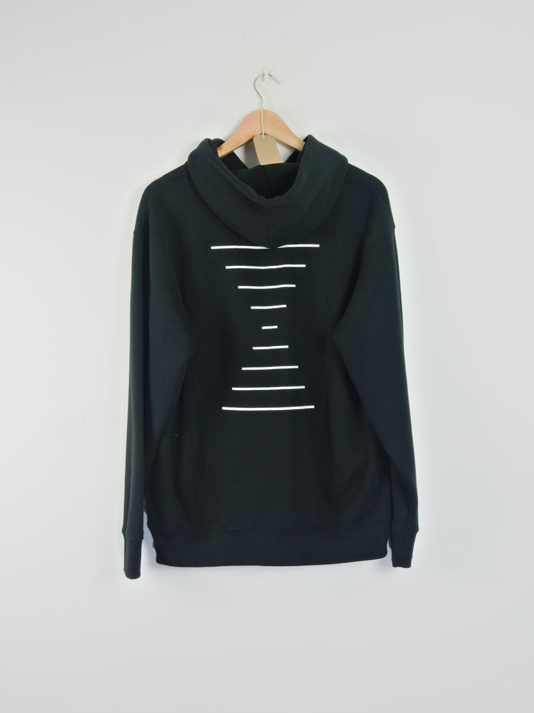 Sour solution - lines hoodie - black - classic skate pullover grind supply company uk