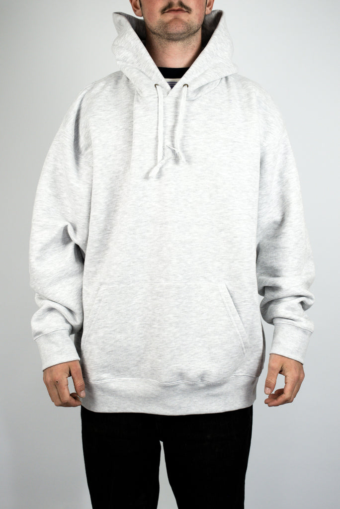 White Hooded Sweatshirt with Front Pocket from Sour Solution in Heather Grey