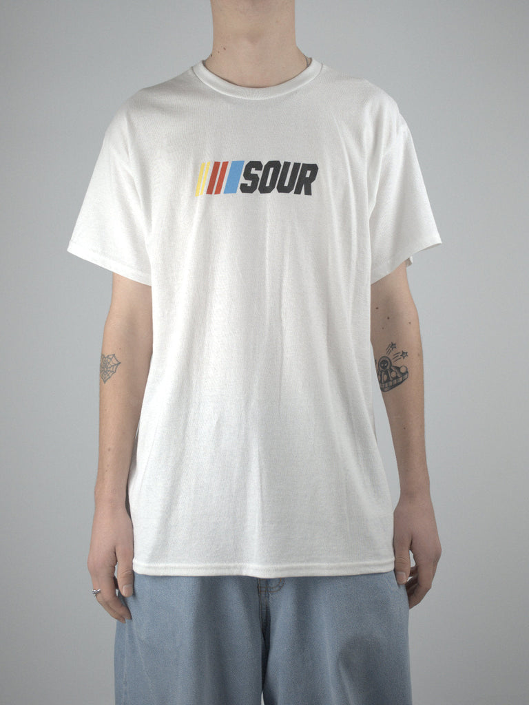 Sour Solution - Sourcar Heavyweight Cotton Tee White Fast Shipping Grind Supply Co Online Skateboard Shop