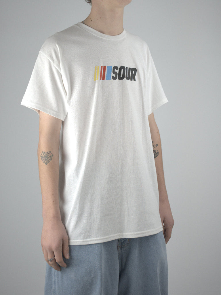 Sour Solution - Sourcar Heavyweight Cotton Tee White Fast Shipping Grind Supply Co Online Skateboard Shop
