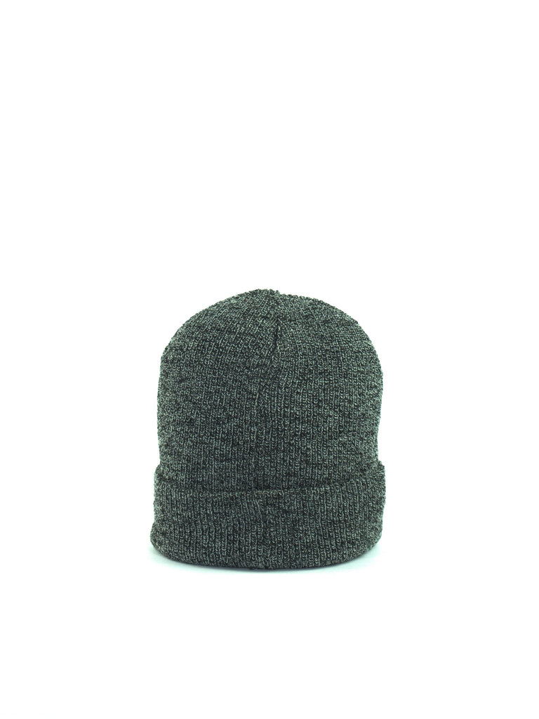 Dark gray knitted Sour Solution Sourglass Beanie with folded brim for stylish warmth