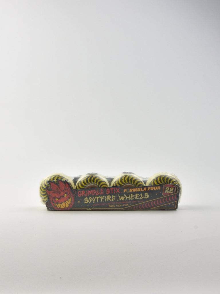 Spitfire wheels - formula 4 - grimple furry -99a classic shape 53mm skateboard grind supply company uk