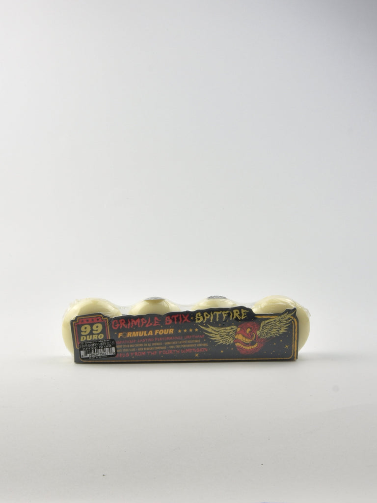 Spitfire wheels - formula 4 - grimple furry -99a classic shape 53mm skateboard grind supply company uk
