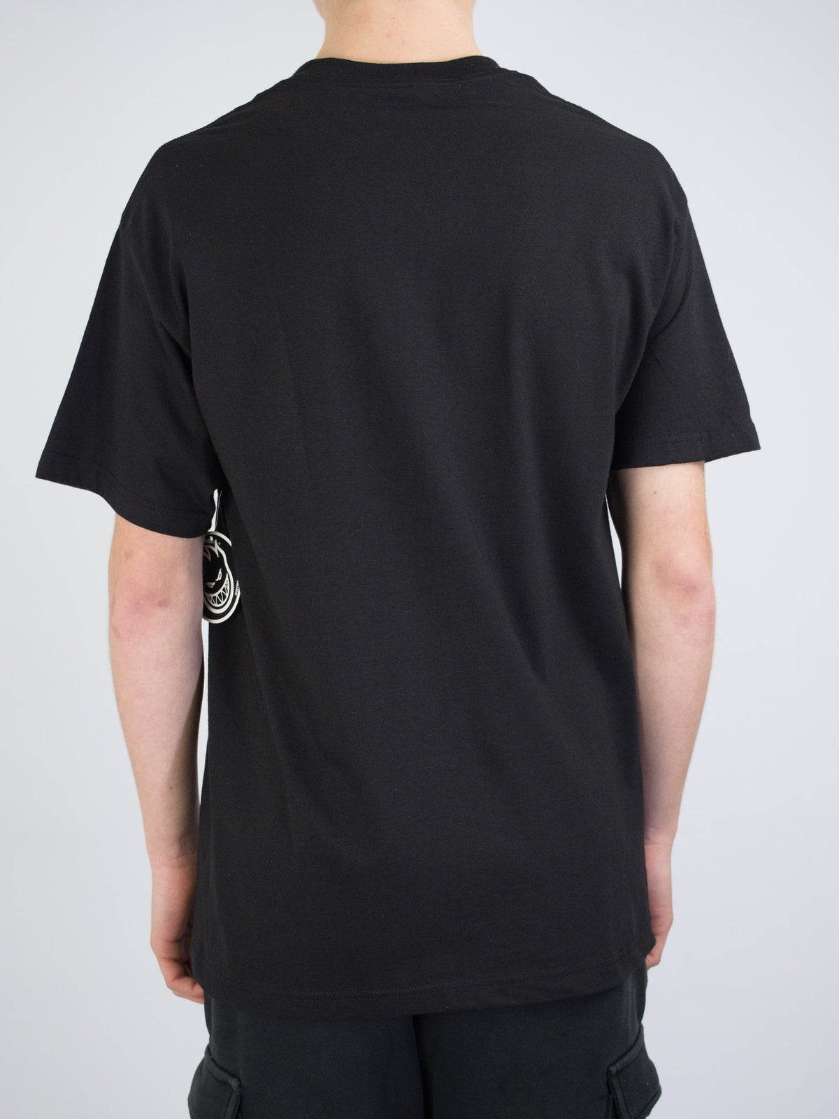 S spitfire wheels - mushroom big head tee - black last one size only