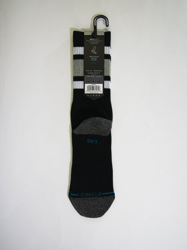 Stance - Boyd St Infiknit Performance Socks Black / White Fast Shipping Grind Supply Co Online Skateboard Shop