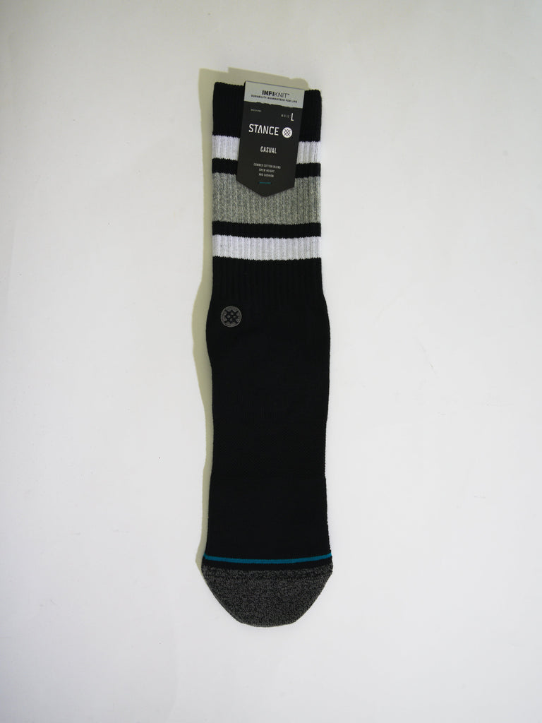 Stance - Boyd St Infiknit Performance Socks Black / White Fast Shipping Grind Supply Co Online Skateboard Shop