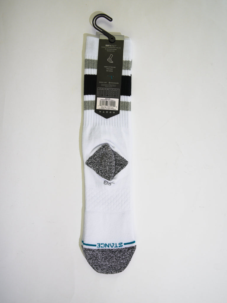 Stance - Boyd St Infiknit Performance Socks White / Black Fast Shipping Grind Supply Co Online Skateboard Shop