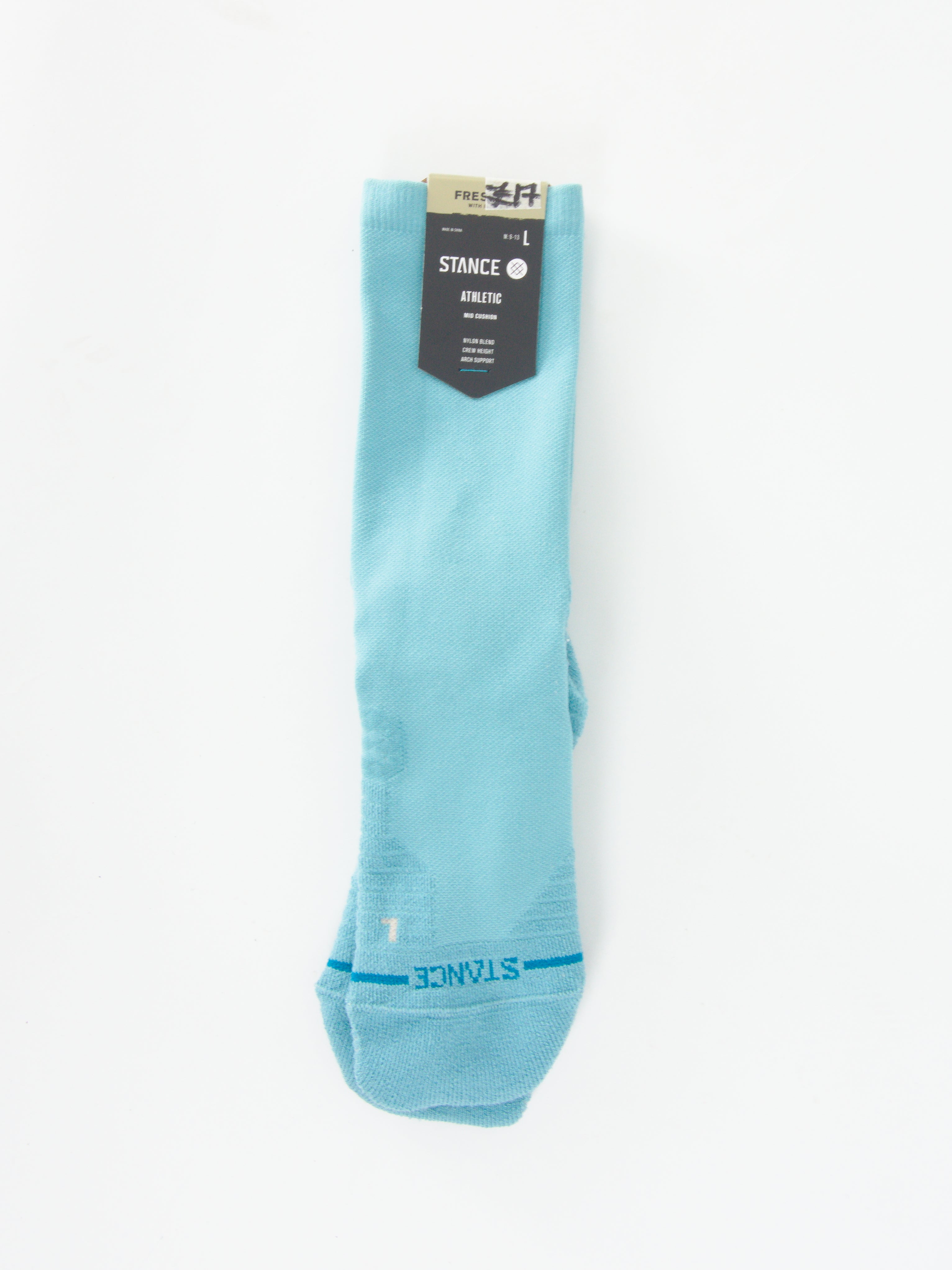 Stance feel360 with infinknit teal sport socks mid crew height ice blue (copy)