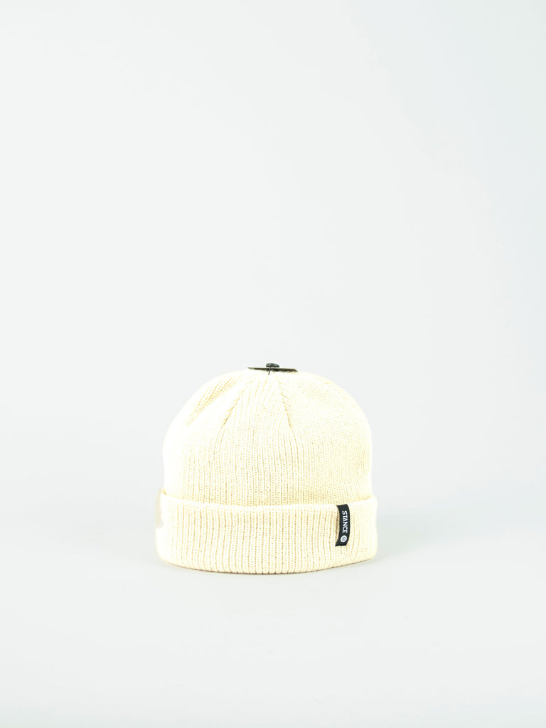 Stance - Icon 2 Shallow Fit Beanie - Vintage White Fast Shipping - Grind Supply Co - Online Skateboard Shop