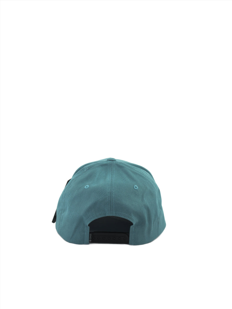 Teal baseball cap with adjustable strap from Stance Icon Snap in Mid Blue