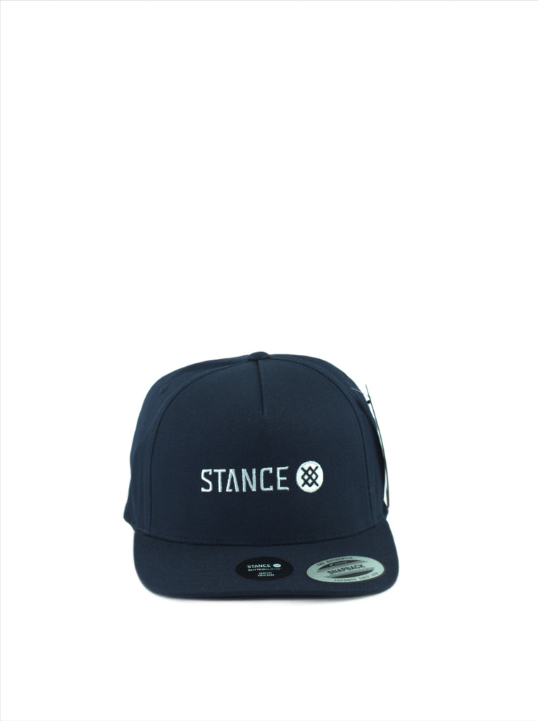 Navy blue Stance Icon Snapback cap with logo, available at Grind Supply online skateboard shop