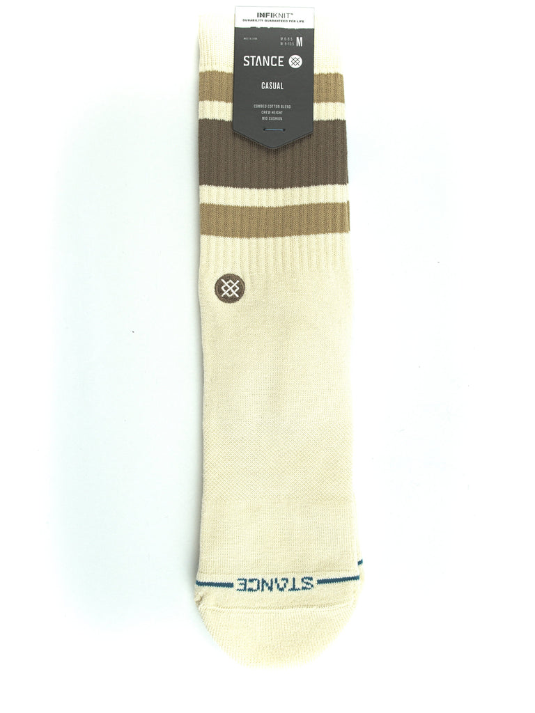 Stance Socks - Boyd St Medium Cushion Infiknit - Brown Sugar Fast Shipping - Grind Supply Co - Online Skateboard Shop