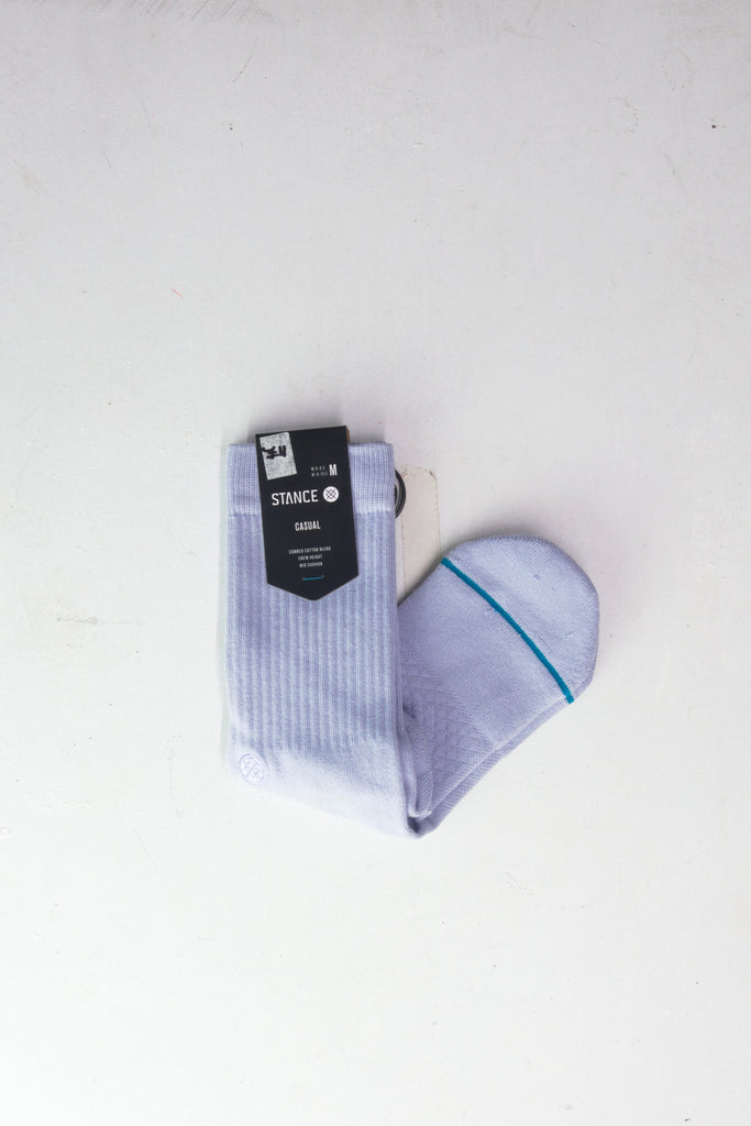Stance socks - icon logo classics medium cushion lilac ice - casual grind supply company uk