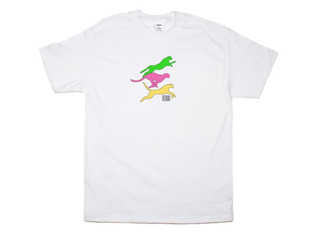 Studio - cheetahs tee - white