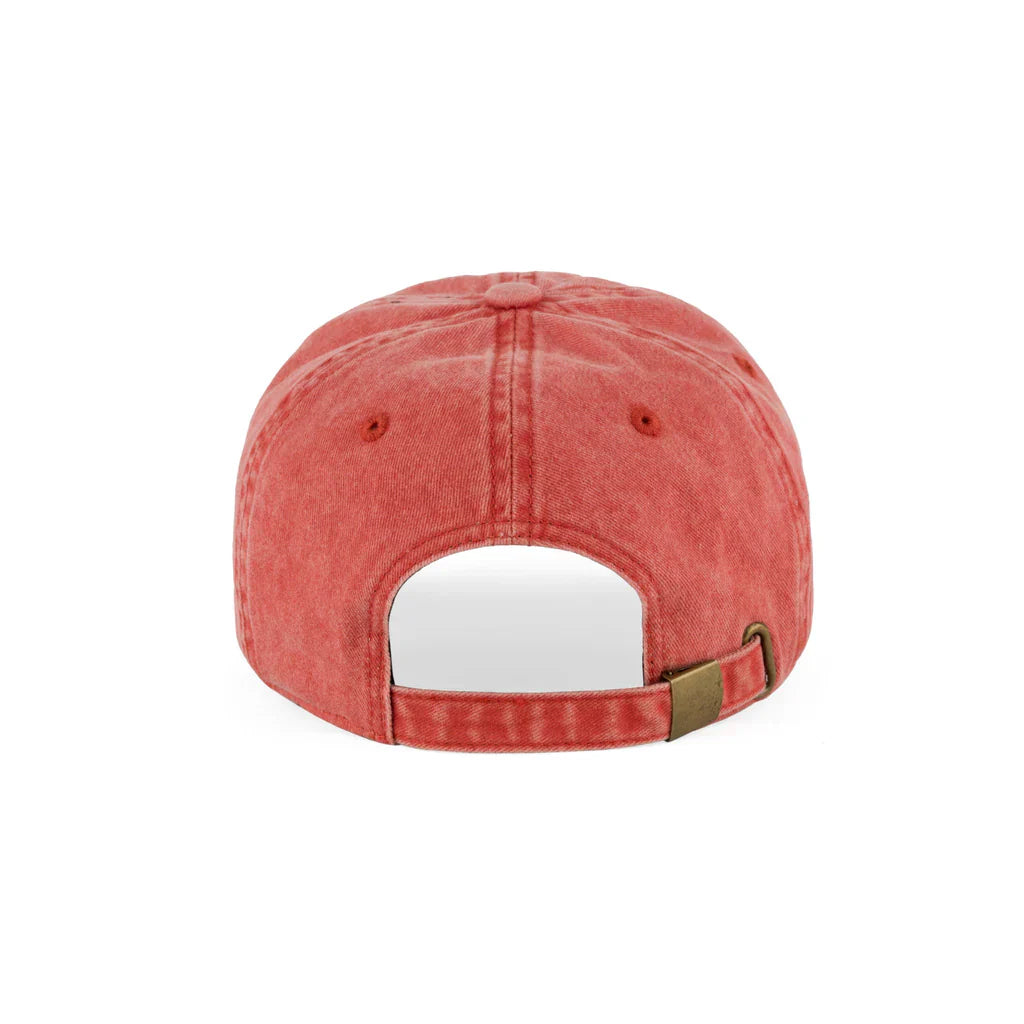 Studio - small script - 6 panel garment dyed - burnt orange