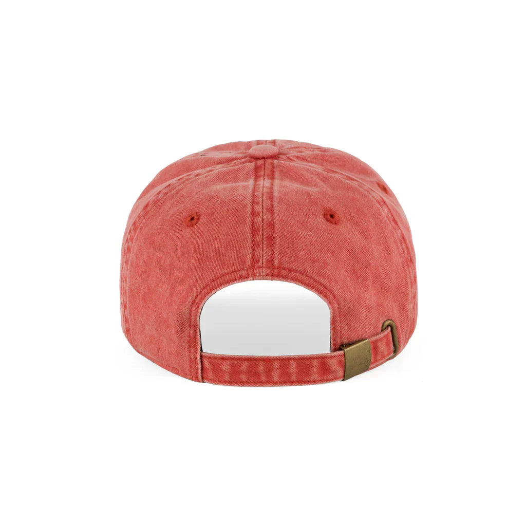 Studio - small script - 6 panel garment dyed - burnt orange