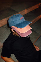 Studio - small script - 6 panel garment dyed - navy