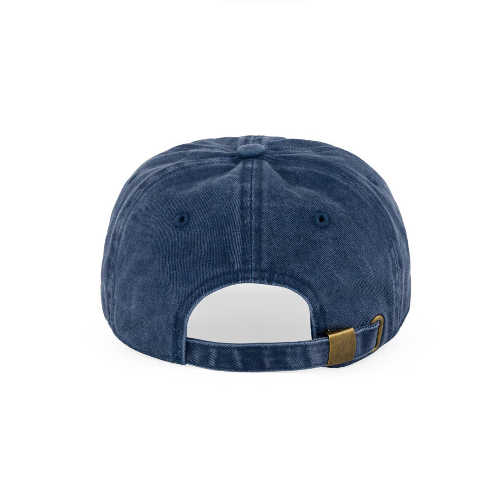 Studio - small script - 6 panel garment dyed - navy