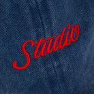 Studio - small script - 6 panel garment dyed - navy