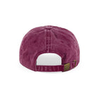 Studio - small script - 6 panel garment dyed - wine