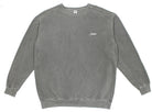 Studio - small script garment dyed crewneck - grey