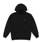 Studio - small script heavyweight hoodie - black neon green