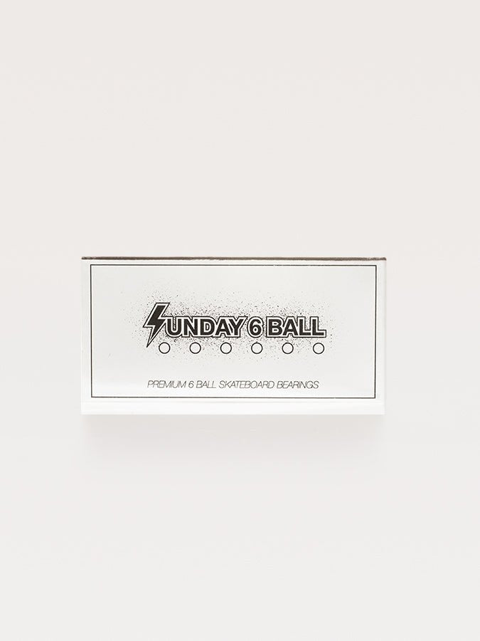 Sunday hardware - 6 ball bearings white box skateboard