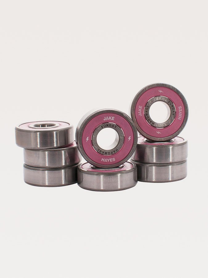 Sunday hardware - jake hayes - shieldless - pro bearings - grind supply co - bideford set skateboard roller