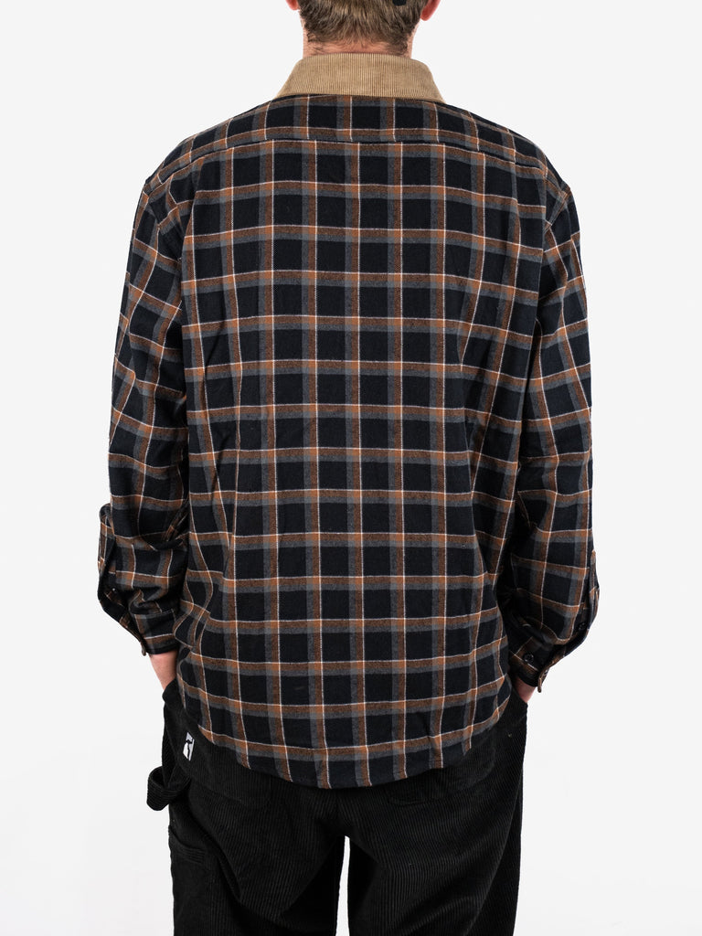 Plaid flannel shirt with corduroy collar showcasing Theories Of Atlantis Cascadia Cord Collar