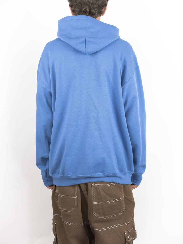 Person wearing Theories Of Atlantis - Orbit Medium Weight Hoodie in Royal Blue