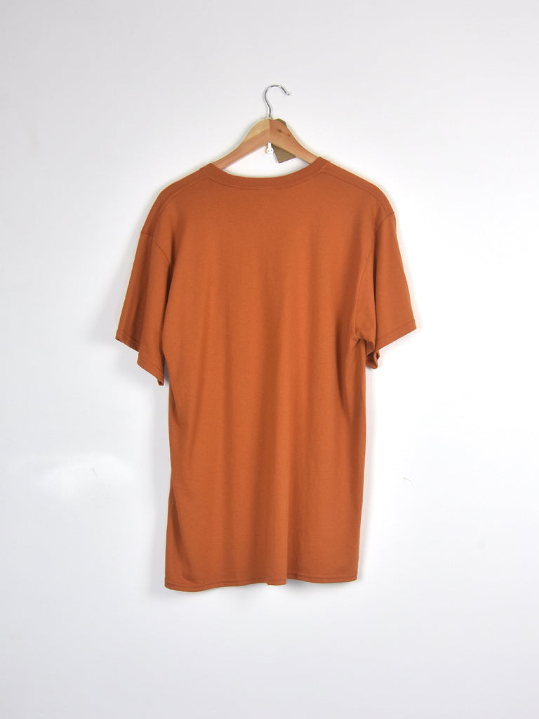 Theories of atlantis - public enemy tee shirt - texas orange t grind supply company uk