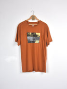 Theories of atlantis - public enemy tee shirt - texas orange burnt orange t-shirt