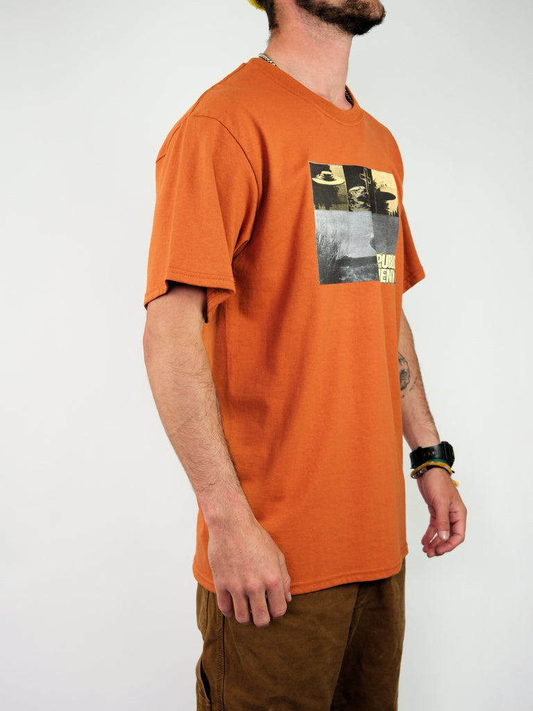 Theories of atlantis - public enemy tee shirt - texas orange t grind supply company uk