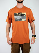 Theories of atlantis - public enemy tee shirt - texas orange orange t-shirt black