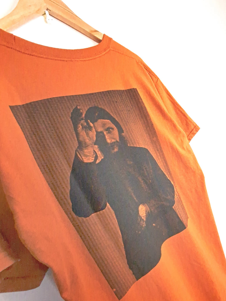 Theories of atlantis rasputin tee shirt – texas orange t grind supply company uk
