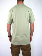 Theories of atlantis - trinity constanza tee shirt - laurel green plain light green