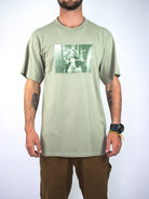 Theories of atlantis - trinity constanza tee shirt - laurel green light green t-shirt