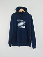 Theories of atlantis - ’you are here’ pull over hoodie - navy blue