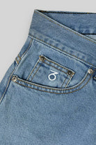 Three sixty london - balloon fit 5 pocket denim jeans - lightwash bue light blue denim