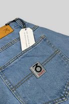 Three sixty london - balloon fit 5 pocket denim jeans - lightwash bue blue denim jeans