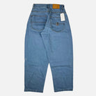 Three sixty london - balloon fit 5 pocket denim jeans - lightwash bue light blue baggy