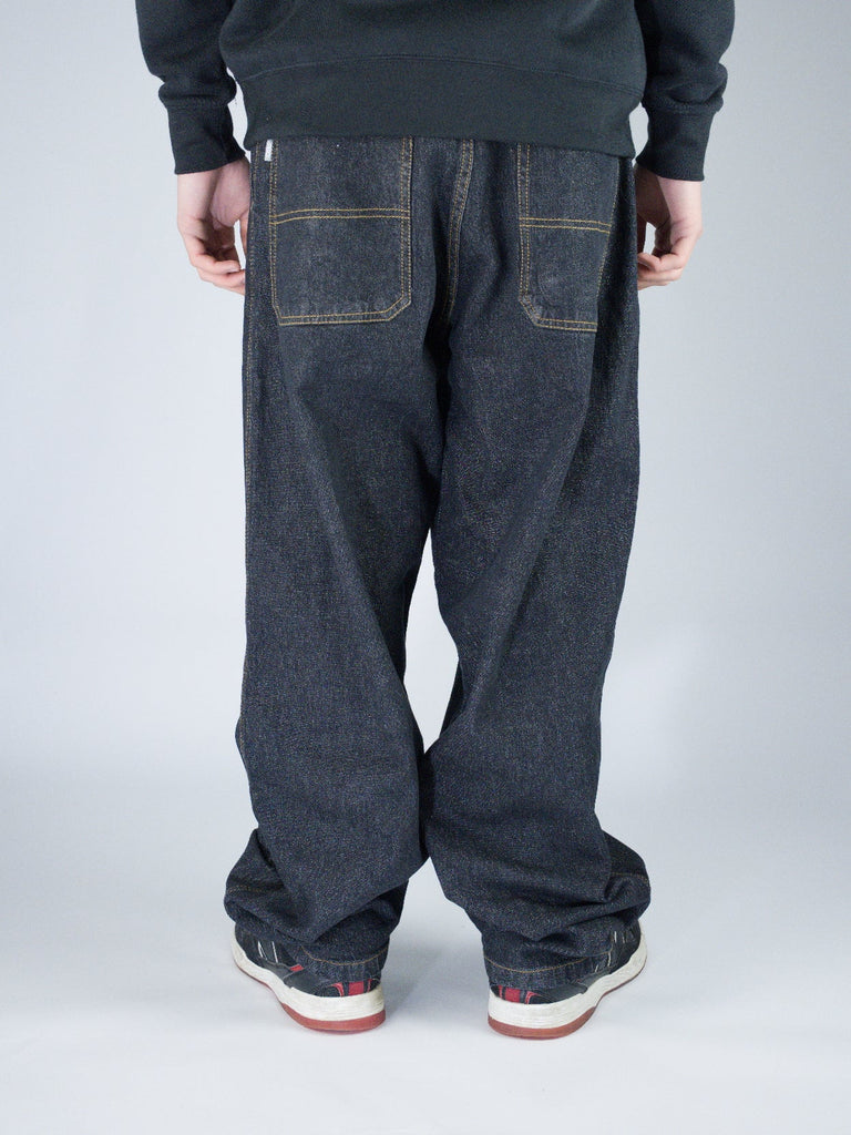 Three sixty london - og baggy fit work denim jeans - washed black grind supply company uk