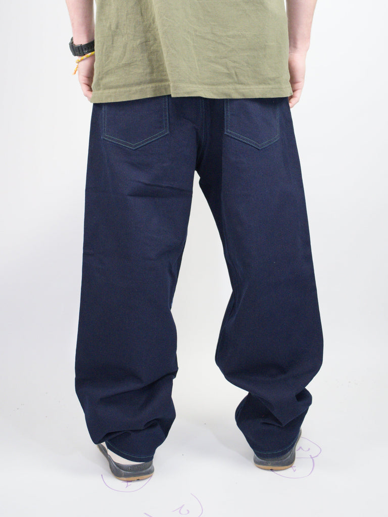 Volcom - billow denim jeans - wide cut - indigo blue grind supply company uk