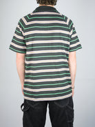 Volcom - edges polo tee shirt - black / pink / green