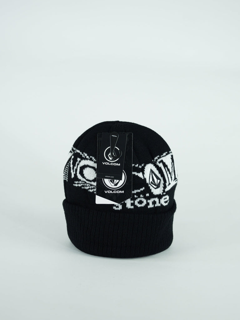 Black baseball cap with white graffiti-style text and designs.